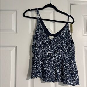 Floral Navy Camisole Top